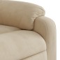 vidaXL Massagesessel mit Aufstehhilfe Creme Mikrofasergewebe vidaXL Massagesessel mit Aufstehhilfe Creme Mikrofasergewebe