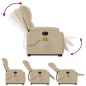 vidaXL Massagesessel Aufstehhilfe Elektrisch Creme Mikrofasergewebe vidaXL Massagesessel Aufstehhilfe Elektrisch Creme Mikrofasergewebe