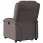 vidaXL Massagesessel mit Aufstehhilfe Dunkelbraun Echtleder vidaXL Massagesessel mit Aufstehhilfe Dunkelbraun Echtleder