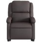 vidaXL Massagesessel mit Aufstehhilfe Dunkelbraun Echtleder vidaXL Massagesessel mit Aufstehhilfe Dunkelbraun Echtleder