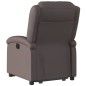 vidaXL Relaxsessel mit Aufstehhilfe Elektrisch Dunkelbraun Echtleder vidaXL Relaxsessel mit Aufstehhilfe Elektrisch Dunkelbraun Echtleder