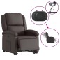 vidaXL Relaxsessel mit Aufstehhilfe Elektrisch Dunkelbraun Echtleder vidaXL Relaxsessel mit Aufstehhilfe Elektrisch Dunkelbraun Echtleder