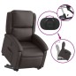 vidaXL Relaxsessel mit Aufstehhilfe Elektrisch Dunkelbraun Echtleder vidaXL Relaxsessel mit Aufstehhilfe Elektrisch Dunkelbraun Echtleder