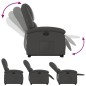 vidaXL Relaxsessel mit Aufstehhilfe Elektrisch Grau Echtleder vidaXL Relaxsessel mit Aufstehhilfe Elektrisch Grau Echtleder