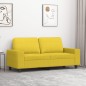 vidaXL 2-Sitzer-Sofa Hellgelb 140 cm Stoff vidaXL 2-Sitzer-Sofa Hellgelb 140 cm Stoff