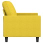 vidaXL 2-Sitzer-Sofa Hellgelb 140 cm Stoff vidaXL 2-Sitzer-Sofa Hellgelb 140 cm Stoff