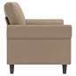 vidaXL 2-Sitzer-Sofa Cappuccino-Braun 140 cm Kunstleder vidaXL 2-Sitzer-Sofa Cappuccino-Braun 140 cm Kunstleder