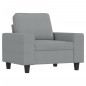 vidaXL Sessel Hellgrau 60 cm Stoff vidaXL Sessel Hellgrau 60 cm Stoff