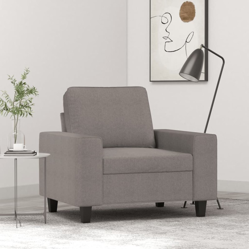 vidaXL Sessel Taupe 60 cm Stoff vidaXL Sessel Taupe 60 cm Stoff