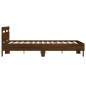 vidaXL Bettgestell mit Kopfteil Braun Eichen-Optik 120x200 cm vidaXL Bettgestell mit Kopfteil Braun Eichen-Optik 120x200 cm