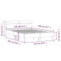 vidaXL Bettgestell mit Kopfteil Braun Eichen-Optik 120x200 cm vidaXL Bettgestell mit Kopfteil Braun Eichen-Optik 120x200 cm