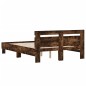 vidaXL Bettgestell mit Kopfteil Räuchereiche 120x200 cm Holzwerkstoff vidaXL Bettgestell mit Kopfteil Räuchereiche 120x200 cm Holzwerkstoff