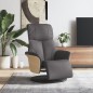 vidaXL Relaxsessel mit Fußteil Grau Kunstleder vidaXL Relaxsessel mit Fußteil Grau Kunstleder