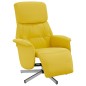 vidaXL Relaxsessel mit Fußteil Hellgelb Stoff vidaXL Relaxsessel mit Fußteil Hellgelb Stoff