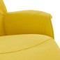 vidaXL Relaxsessel mit Fußteil Hellgelb Stoff vidaXL Relaxsessel mit Fußteil Hellgelb Stoff