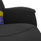 vidaXL Massagesessel mit Fußteil Schwarz Stoff vidaXL Massagesessel mit Fußteil Schwarz Stoff