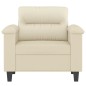 vidaXL Sessel Creme 60 cm Kunstleder vidaXL Sessel Creme 60 cm Kunstleder