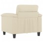 vidaXL Sessel Creme 60 cm Kunstleder vidaXL Sessel Creme 60 cm Kunstleder