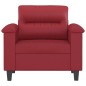 vidaXL Sessel Weinrot 60 cm Kunstleder vidaXL Sessel Weinrot 60 cm Kunstleder
