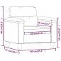 vidaXL Sessel Weinrot 60 cm Kunstleder vidaXL Sessel Weinrot 60 cm Kunstleder