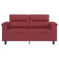 vidaXL 2-Sitzer-Sofa Weinrot 120 cm Kunstleder vidaXL 2-Sitzer-Sofa Weinrot 120 cm Kunstleder