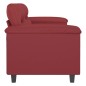 vidaXL 2-Sitzer-Sofa Weinrot 120 cm Kunstleder vidaXL 2-Sitzer-Sofa Weinrot 120 cm Kunstleder