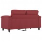 vidaXL 2-Sitzer-Sofa Weinrot 120 cm Kunstleder vidaXL 2-Sitzer-Sofa Weinrot 120 cm Kunstleder