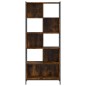 vidaXL Bücherregal Räuchereiche 72x28x172 cm Holzwerkstoff vidaXL Bücherregal Räuchereiche 72x28x172 cm Holzwerkstoff