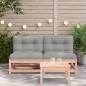 vidaXL Gartensofas ohne Armlehnen mit Kissen 2 Stk. Douglasienholz vidaXL Gartensofas ohne Armlehnen mit Kissen 2 Stk. Douglasienholz