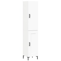 Highboard Weiß 34,5x34x180 cm Holzwerkstoff