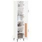 Highboard Weiß 34,5x34x180 cm Holzwerkstoff Highboard Weiß 34,5x34x180 cm Holzwerkstoff
