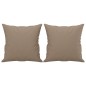 vidaXL 2-Sitzer-Sofa mit Zierkissen Cappuccino-Braun 140 cm Kunstleder vidaXL 2-Sitzer-Sofa mit Zierkissen Cappuccino-Braun 140 cm Kunstleder