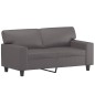 vidaXL 2-tlg. Sofagarnitur mit Kissen Grau Kunstleder vidaXL 2-tlg. Sofagarnitur mit Kissen Grau Kunstleder