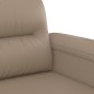 vidaXL 2-tlg. Sofagarnitur mit Kissen Cappuccino-Braun Kunstleder vidaXL 2-tlg. Sofagarnitur mit Kissen Cappuccino-Braun Kunstleder