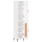 Highboard Weiß 34,5x34x180 cm Holzwerkstoff Highboard Weiß 34,5x34x180 cm Holzwerkstoff