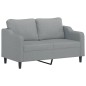 vidaXL 2-Sitzer-Sofa Hellgrau 140 cm Stoff vidaXL 2-Sitzer-Sofa Hellgrau 140 cm Stoff