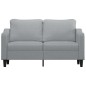 vidaXL 2-Sitzer-Sofa Hellgrau 140 cm Stoff vidaXL 2-Sitzer-Sofa Hellgrau 140 cm Stoff