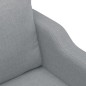vidaXL 2-Sitzer-Sofa Hellgrau 140 cm Stoff vidaXL 2-Sitzer-Sofa Hellgrau 140 cm Stoff