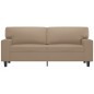 vidaXL 2-Sitzer-Sofa Cappuccino-Braun 140 cm Kunstleder vidaXL 2-Sitzer-Sofa Cappuccino-Braun 140 cm Kunstleder