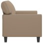 vidaXL 2-Sitzer-Sofa Cappuccino-Braun 140 cm Kunstleder vidaXL 2-Sitzer-Sofa Cappuccino-Braun 140 cm Kunstleder