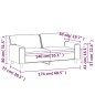 vidaXL 2-Sitzer-Sofa Cappuccino-Braun 140 cm Kunstleder vidaXL 2-Sitzer-Sofa Cappuccino-Braun 140 cm Kunstleder