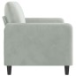 vidaXL 2-Sitzer-Sofa Hellgrau 140 cm Samt vidaXL 2-Sitzer-Sofa Hellgrau 140 cm Samt