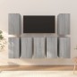 vidaXL TV-Schränke 7 Stk. Grau Sonoma 30,5x30x60 cm Holzwerkstoff vidaXL TV-Schränke 7 Stk. Grau Sonoma 30,5x30x60 cm Holzwerkstoff