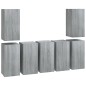 vidaXL TV-Schränke 7 Stk. Grau Sonoma 30,5x30x60 cm Holzwerkstoff vidaXL TV-Schränke 7 Stk. Grau Sonoma 30,5x30x60 cm Holzwerkstoff