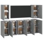 vidaXL TV-Schränke 7 Stk. Grau Sonoma 30,5x30x60 cm Holzwerkstoff vidaXL TV-Schränke 7 Stk. Grau Sonoma 30,5x30x60 cm Holzwerkstoff
