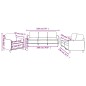 vidaXL 3-tlg. Sofagarnitur mit Kissen Dunkelgrau Stoff vidaXL 3-tlg. Sofagarnitur mit Kissen Dunkelgrau Stoff