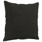 vidaXL 3-tlg. Sofagarnitur mit Kissen Schwarz Stoff vidaXL 3-tlg. Sofagarnitur mit Kissen Schwarz Stoff