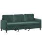 vidaXL 3-Sitzer-Sofa Dunkelgrün 180 cm Samt vidaXL 3-Sitzer-Sofa Dunkelgrün 180 cm Samt