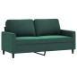 vidaXL 2-Sitzer-Sofa Dunkelgrün 140 cm Samt vidaXL 2-Sitzer-Sofa Dunkelgrün 140 cm Samt