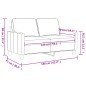 vidaXL 2-Sitzer-Sofa Dunkelgrün 140 cm Samt vidaXL 2-Sitzer-Sofa Dunkelgrün 140 cm Samt
